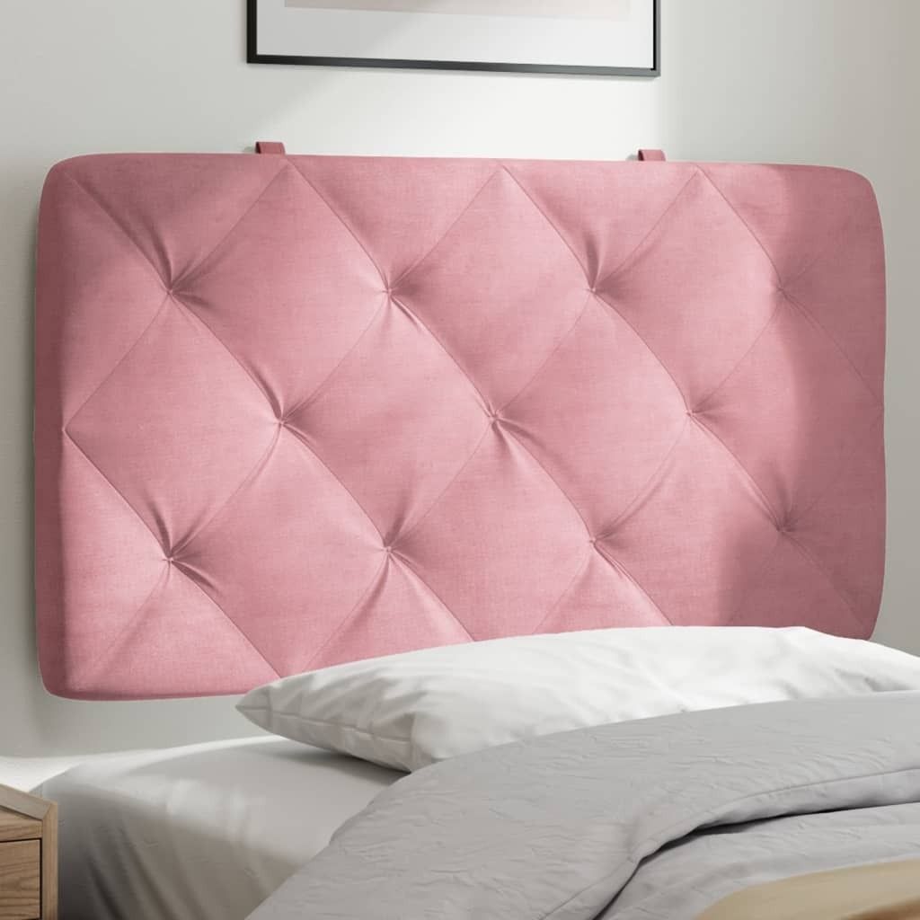 (Robust Möbel)Kopfteil-Kissen - modernes Design - fürs Schlafzimmer - Rosa 90cm Samt Promotion395328 - Kopfteile