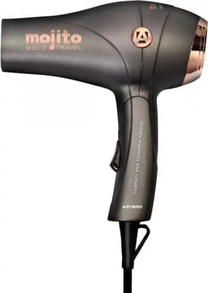 Sèche-cheveux Artero Mojito Gold 1000W compact pour professionnels