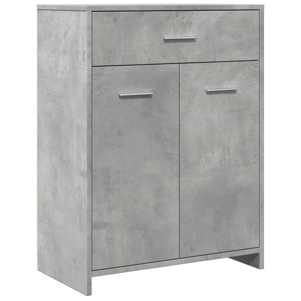 SYFAX Mobile da Bagno Grigio Cemento 60x33x80 cm | Arredo Moderno