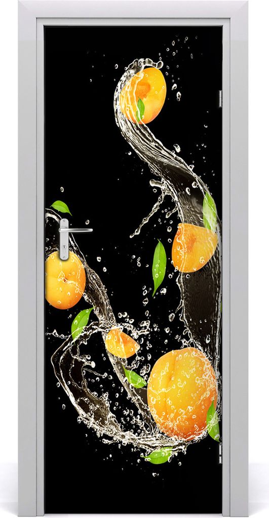 Tulup Türaufkleber 75x205 cm Dekorative Aufkleber Selbstklebend Wasserdichte Tapete Abnehmbar Schlafzimmer Wohnzimmer Wohnkultur - Orangen
