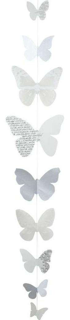 Dekokette Große Schmetterlingskette 110 cm