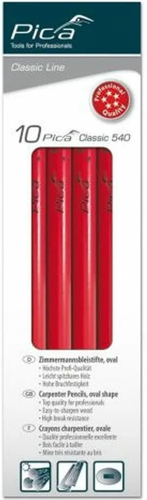 Matite Pica Maniglia Porta Segno Carpenteria 10 Pezzi