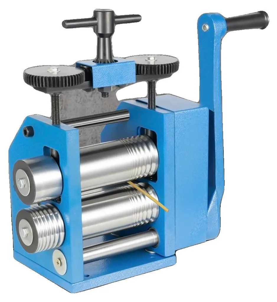 Presse à métaux manuelle réglable pour laminage de bijoux en cuivre