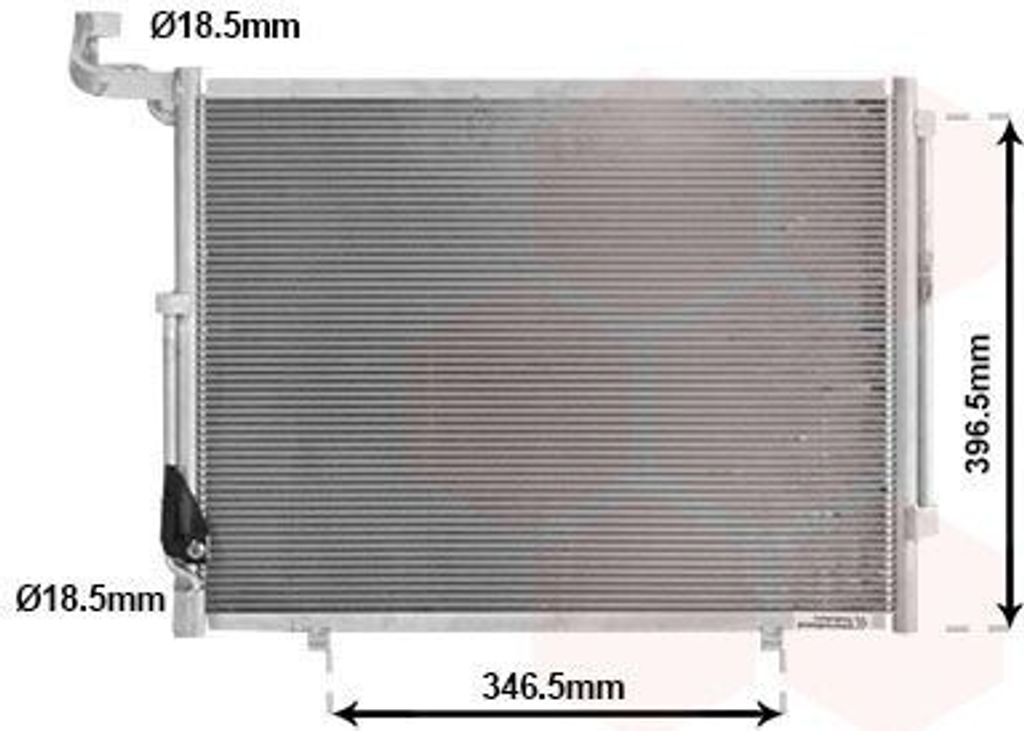 VAN WEZEL 18015722 Kondensator Klimaanlage Klimakondensator für FORD Fiesta Mk7 Schrägheck