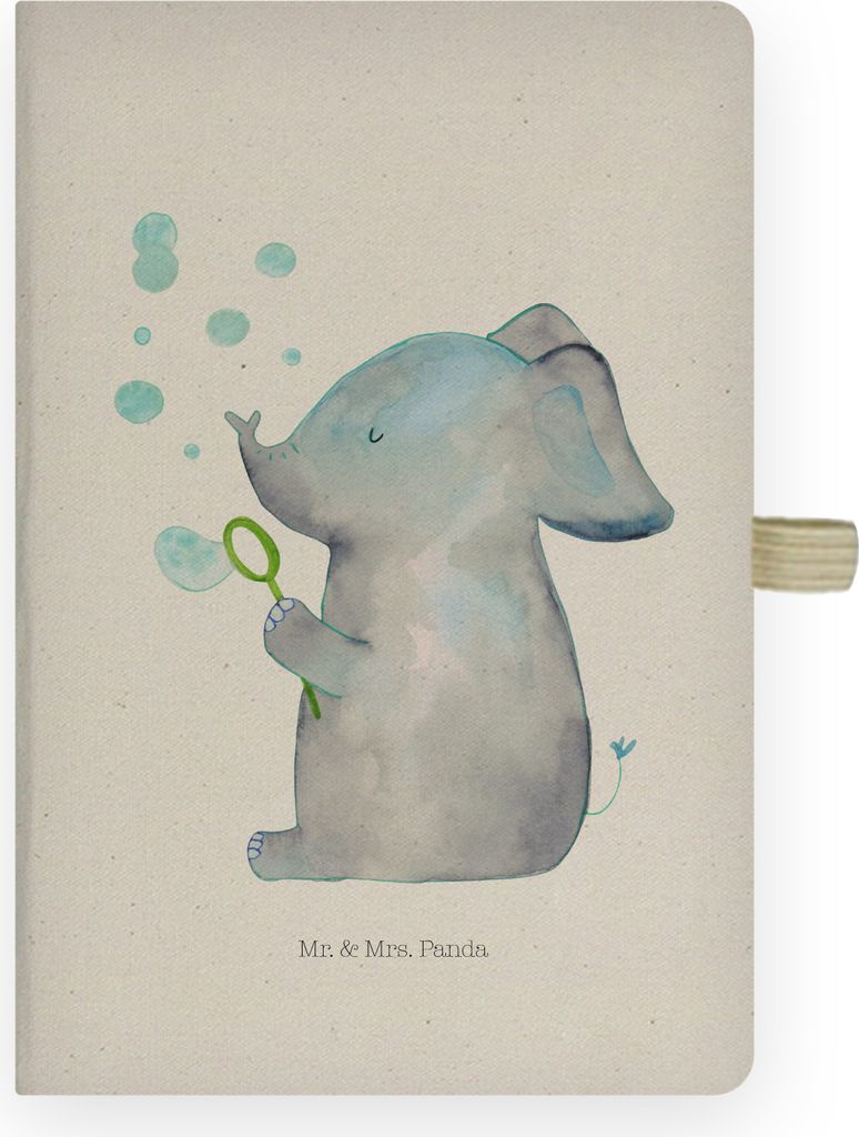 Mr. & Mrs. Panda notizbuch Elefant Seifenblasen - Transparent - Geschenk, Kladde, Liebesspruch, Tagebuch, Liebe, Rüsseltier, Lustige Sprüche, Ski...
