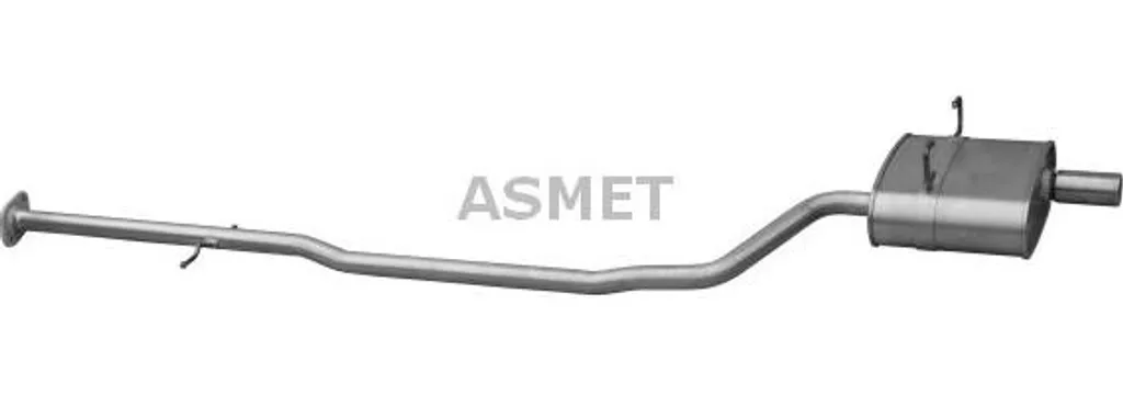 Pot d'échappement ASMET 12019 robuste et résistant pour Mini - 12019