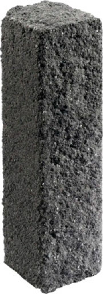 Rechteckpalisade Natura Ambiente basalt-schwarz 16 cm x 15 cm x 60 cm