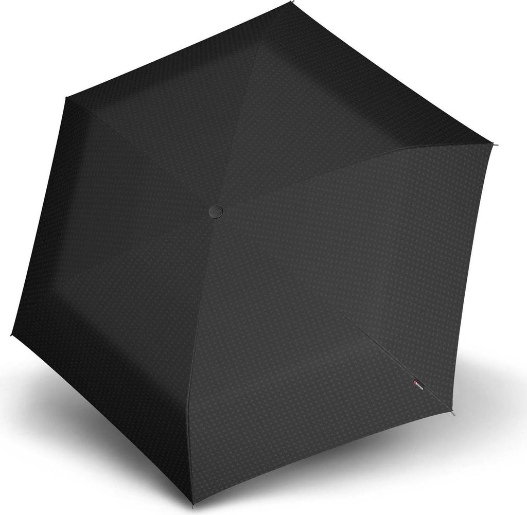 Knirps Taschenregenschirm Regenschirm US.050 Ultra Light Slim Manual Mat Cross schwarz