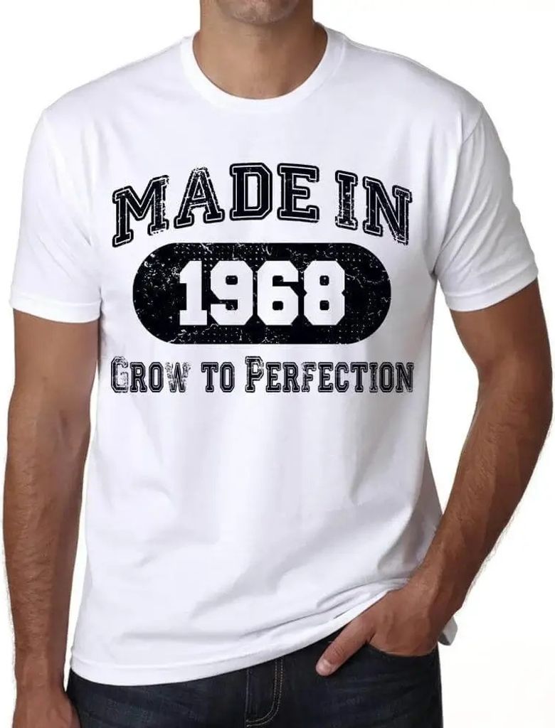 Herren Grafik T-Shirt Wachsen bis zur Perfektion aus dem Jahr 1968 – Grow to Perfection 1968 – Geschenk 56. Geburtstag Jahrestag 56 Jahre