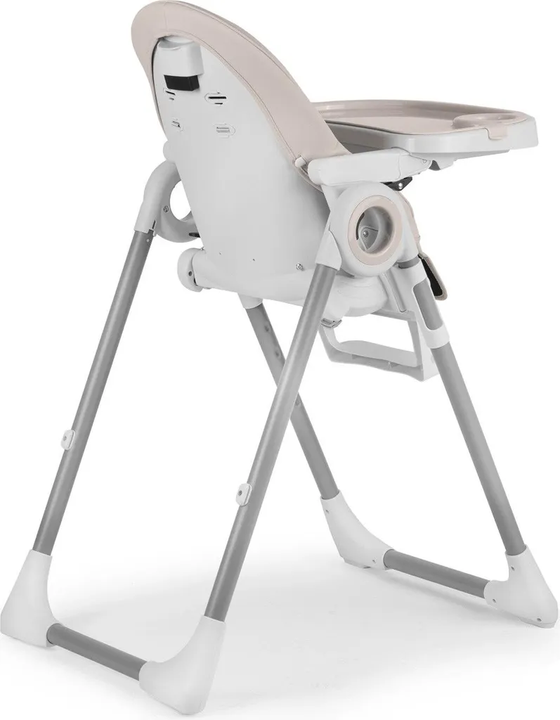 Chaise de salle à manger Belo gris avec transat et table résistante