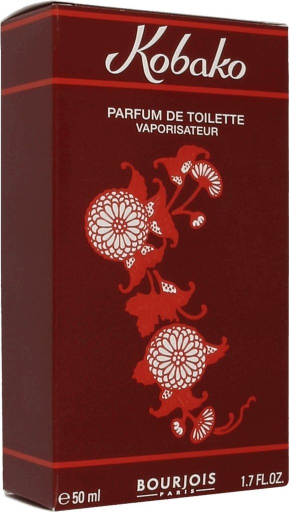 A product box for Bourjois Kobako Eau de Toilette.