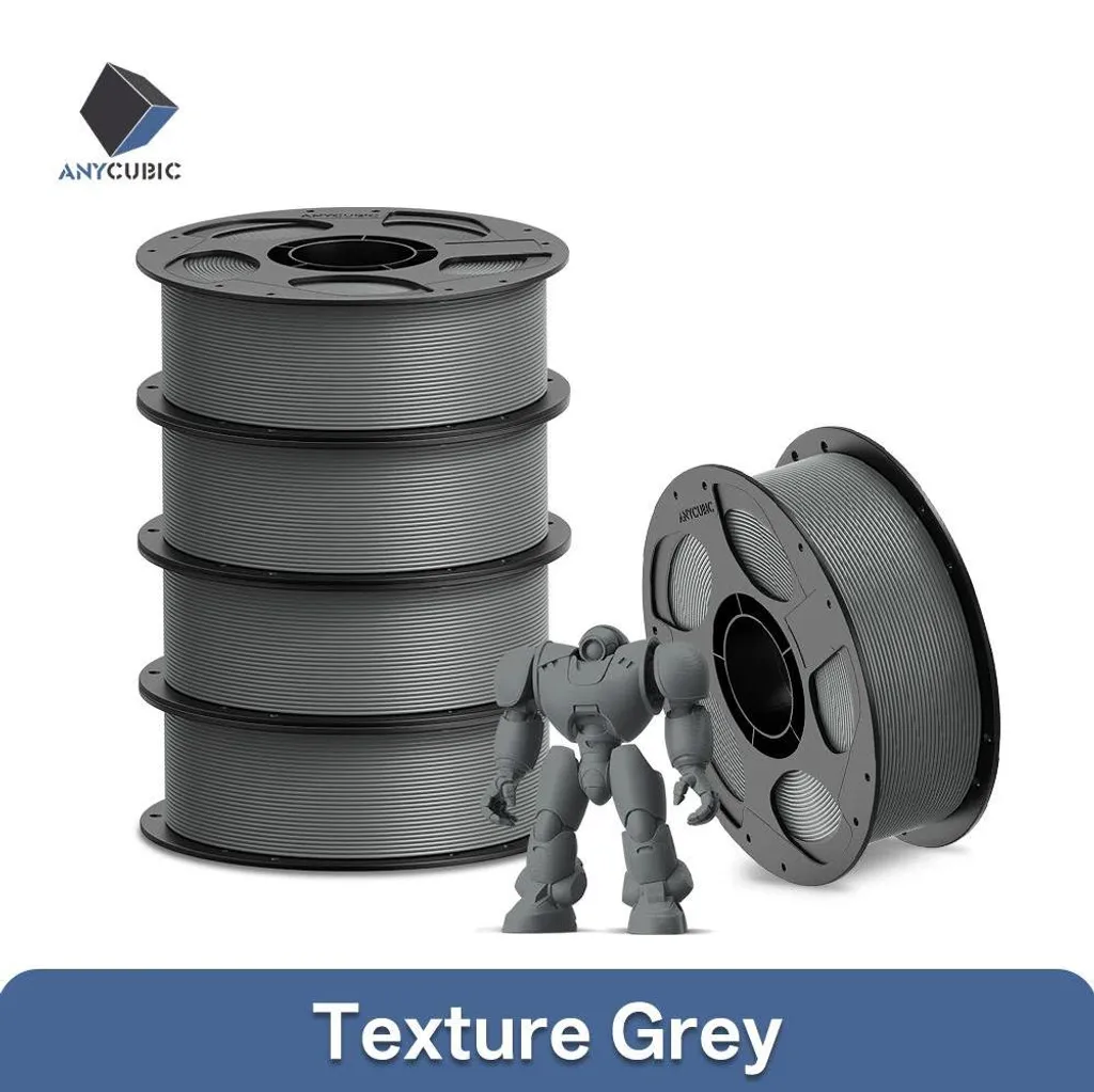 Filament PLA+ 5 kg Gris pour Impressions Longue Durée - 1,75 mm FDM