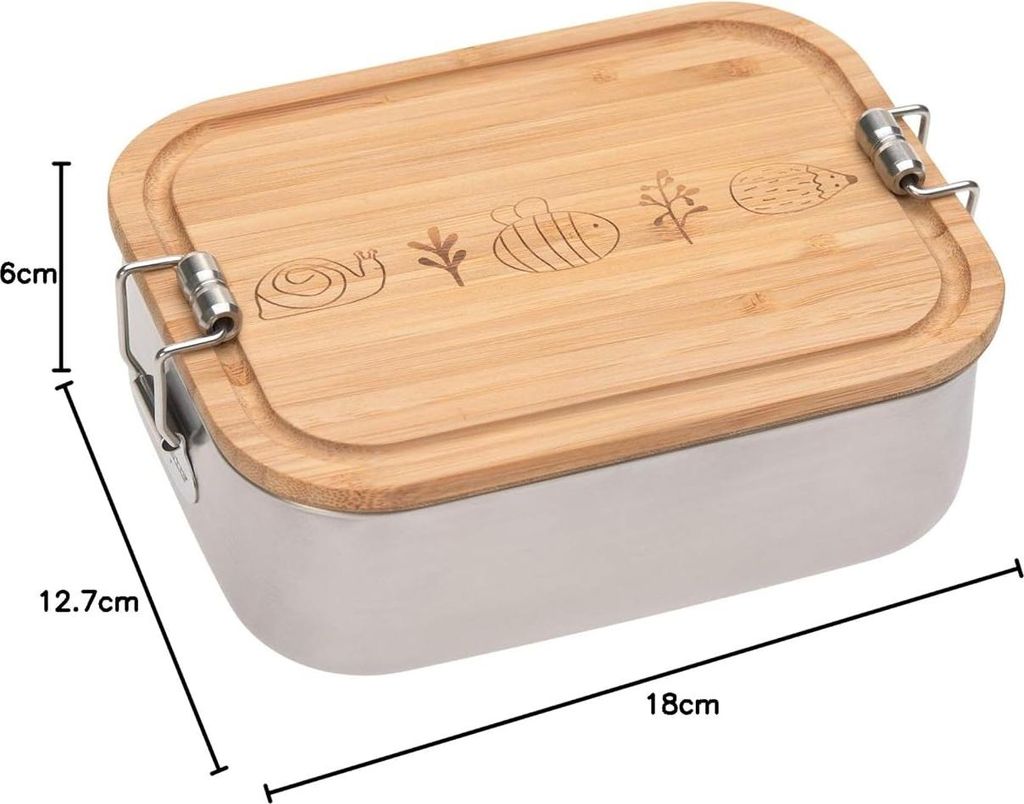 LSSIG Lunchbox Edelstahl Bamboo Garden Explorer Lunchboxen