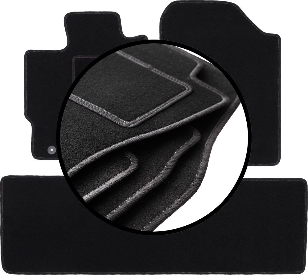 Komplettset Veloursmatten für: Toyota Yaris III Benzin (2011-2019)