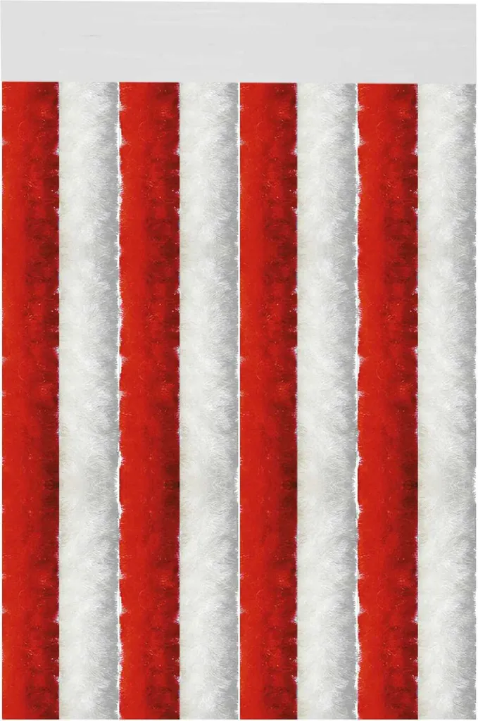 Tenda Resistente 160x220 cm a Righe Bianche e Rosse | Pratica & Bella - 1