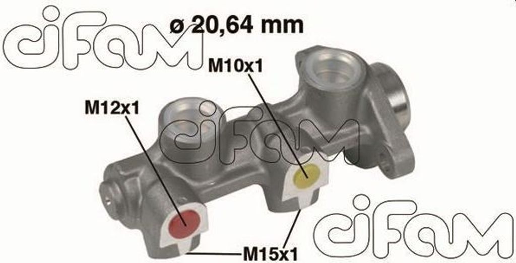CIFAM 202-180 Bremszylinder Hauptbremszylinder für OPEL Kadett E CC (T85) Vectra A Limousine (J89) Kadett E Cabrio (T85) Vectra A CC (J89)