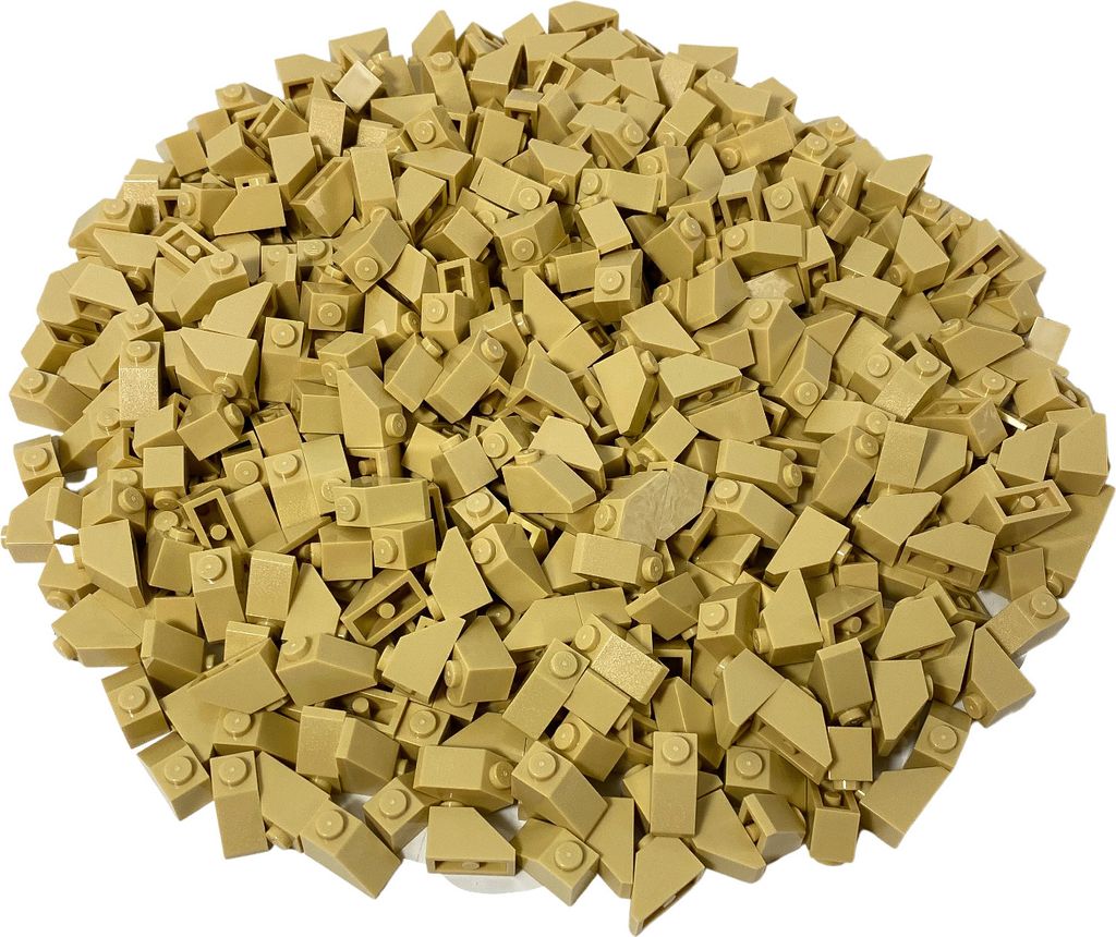 LEGO® 2x1 Dachsteine Schrägsteine Hellbeige für Dach - 3040 Produktbild 