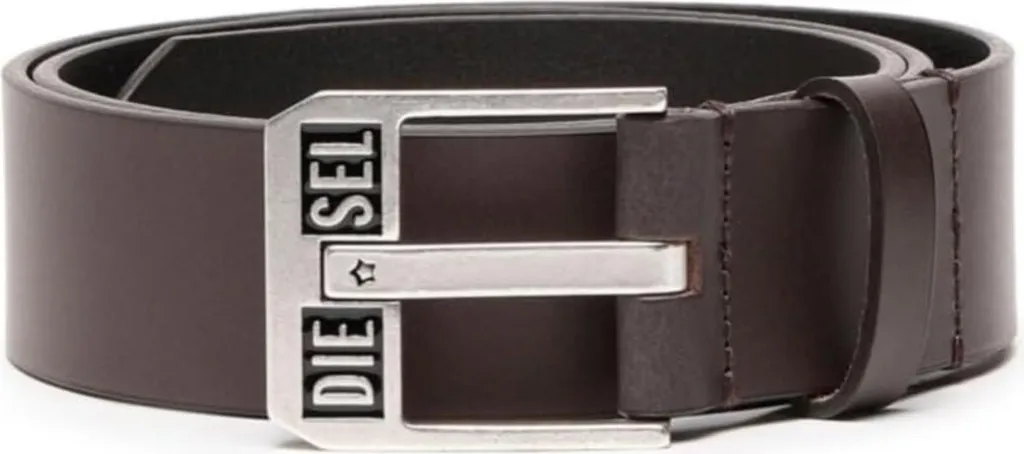 Ceinture Diesel Bluestar II en cuir robuste avec boucle métallique