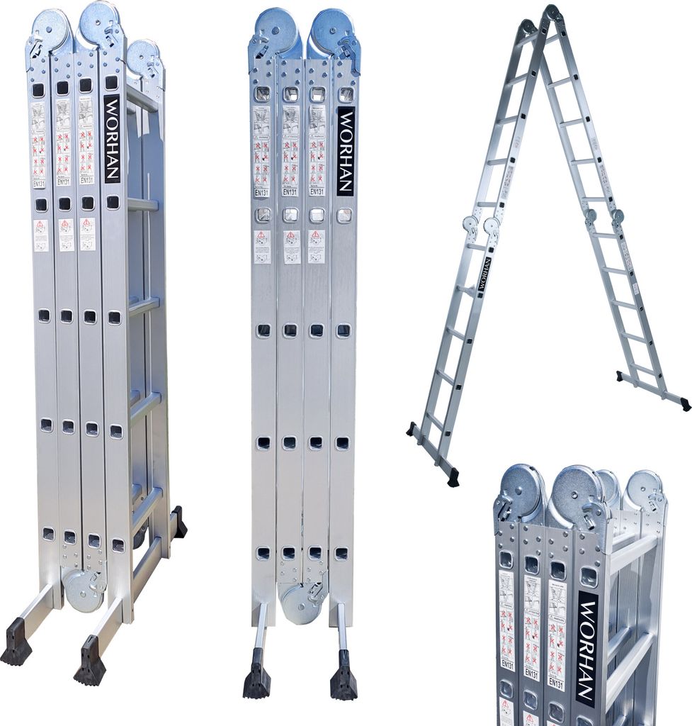 WORHAN® SCALA DI SOLLEVAMENTO MULTIUSO 570cm AUS Scala in Immagine del prodotto 