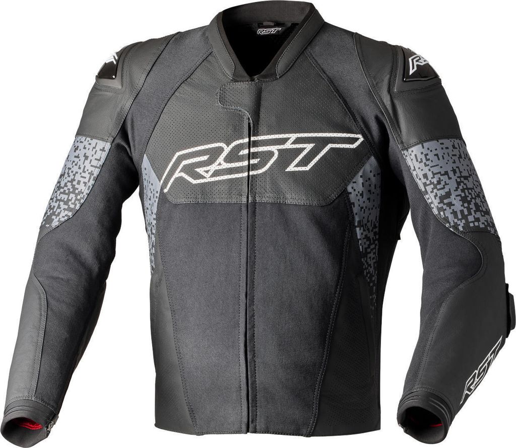 RST Pro Series Supersport-K Motorrad Lederjacke, schwarz/grau, S