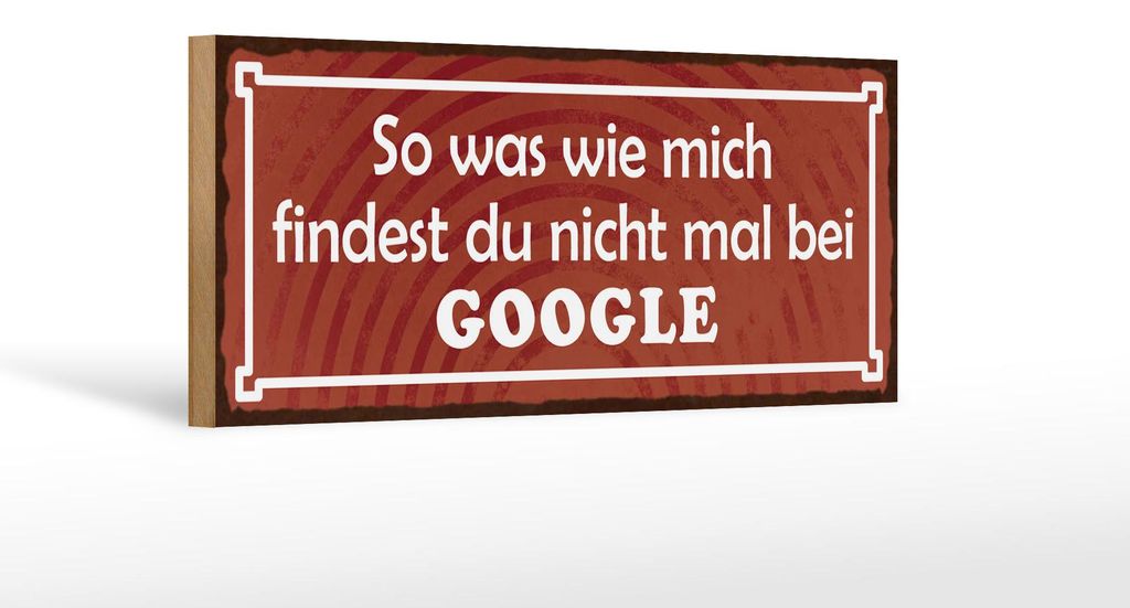 Holzschild Spruch 27x10cm so was wie mich findest du nicht Produktbild 