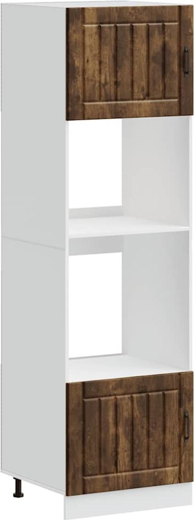 vidaXL Skrinky na sporák 2 ks Materiál na báze údeného duba Obrázok produktu 