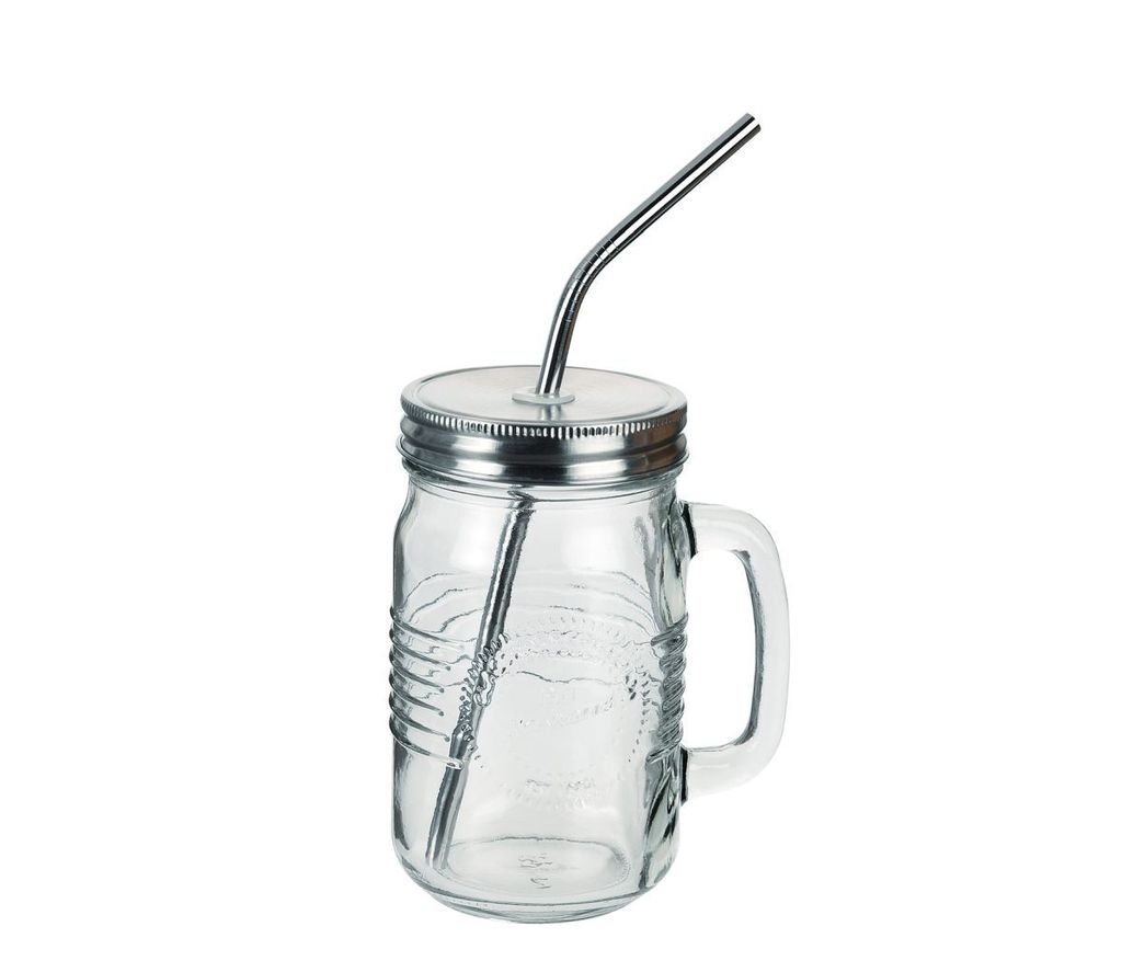 Zassenhaus Trinkbecher mit Trinkhalm 400 ml Old Fashion Produktbild 
