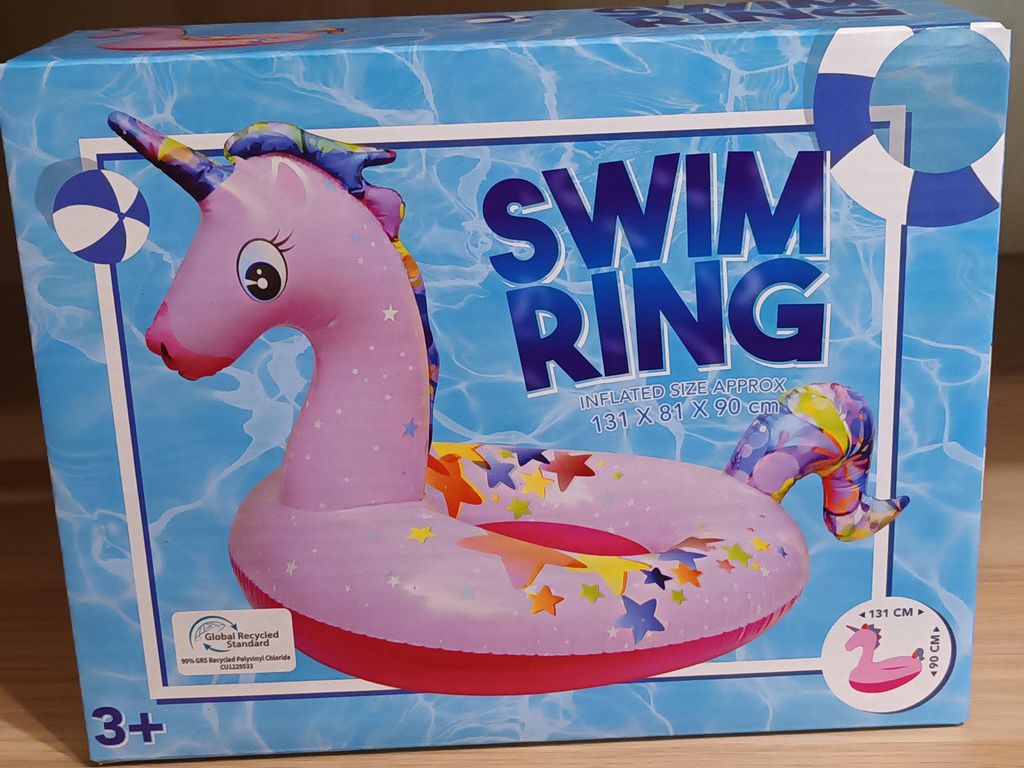 Aufblasbarer Swimring Einhorn 100 x 82 x 91 cm Produktbild 