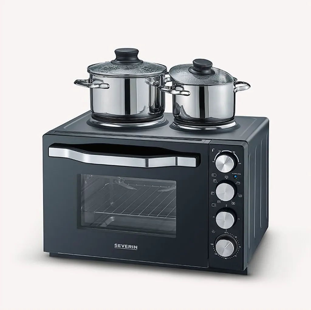 Four Severin TO 2074 à Chaleur Tournante et Plaques de Cuisson 30L - 23