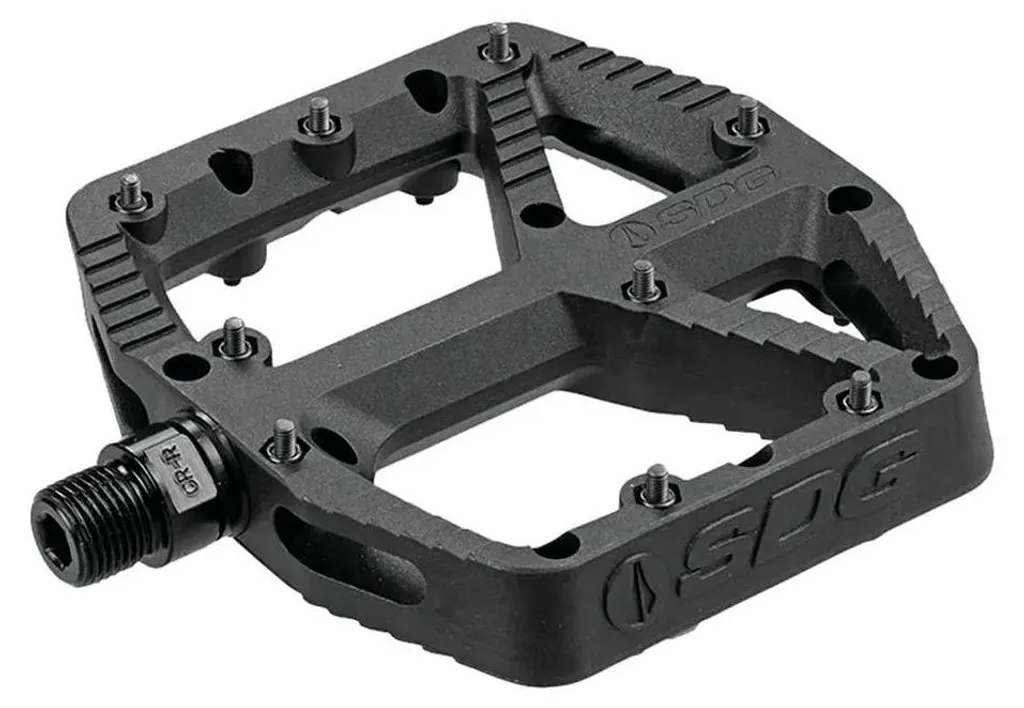 Pédale SDG Comp noire à profil fin et grande surface d'appui VTT - 5
