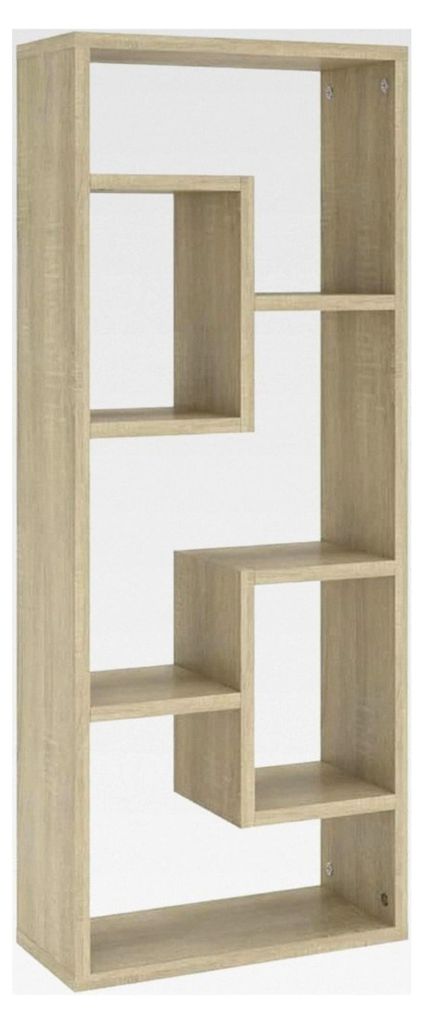 Wandregal Hängeregal Bücherregal Schweberegal Wandboard Wandschrank Dekoregal Büroregal Freischwebend Sonoma-Eiche 36x16x90cm Holzwerkstoff