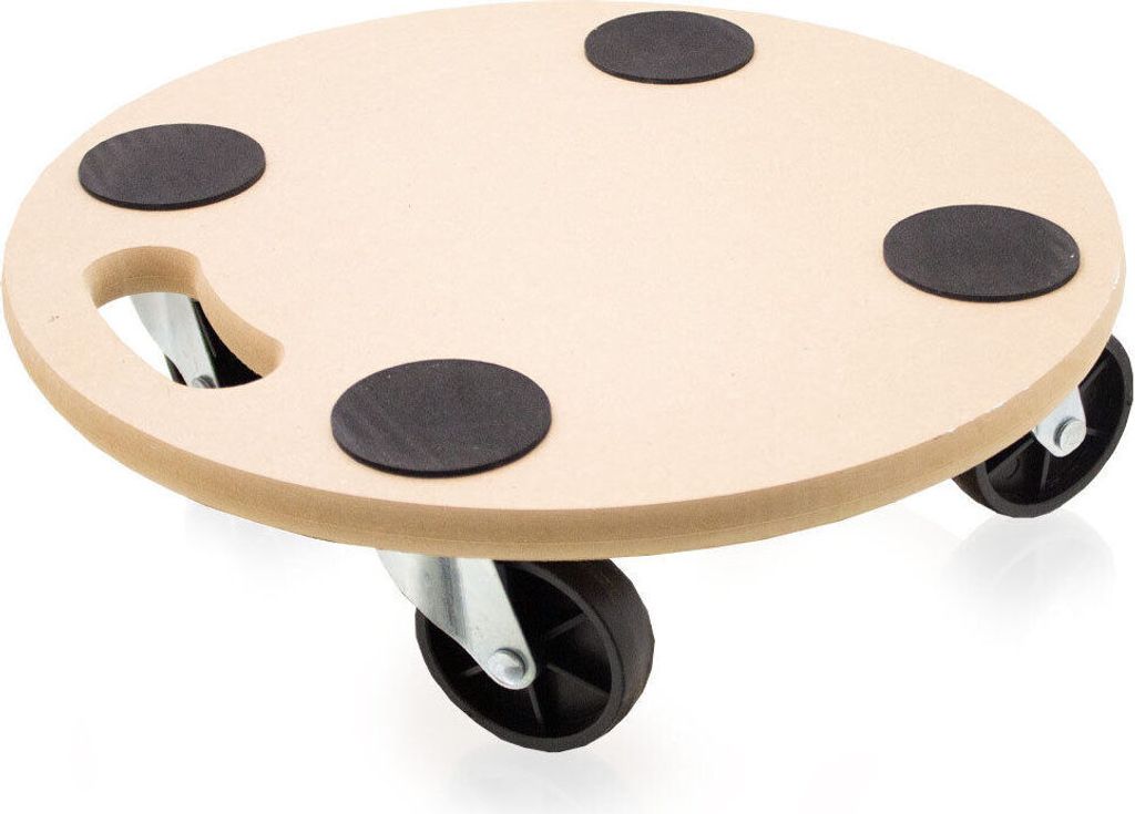 Bituxx Transportroller Rollbrett Rund MDF 38 x 38 bis 200kg MS-19227