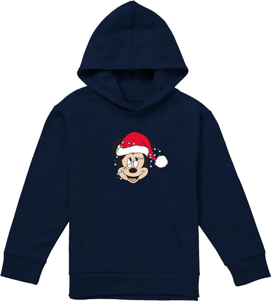 Mickey Mouse - Kapuzenpullover für Kinder, Wickel, weihnachtliches Design TV22908 (152-158) (Marine)