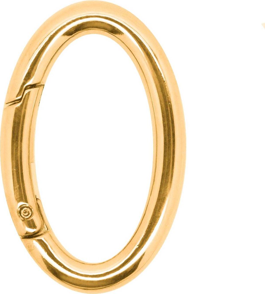 Oval Karabiner 48mm gold