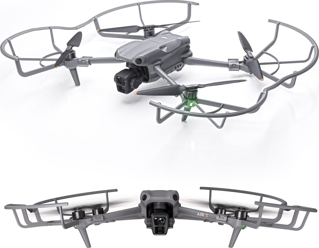 INF 4er-Pack Antikollisions-Propellerschutz für kompatibel mit DJI AIR 3 Grau