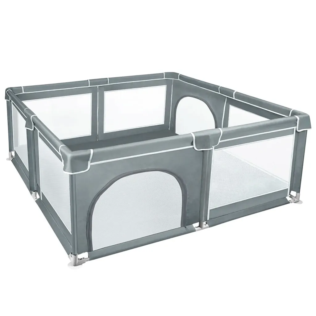 Aire de jeux bébé 180x150cm parc modulable sécurisé avec base ventouse
