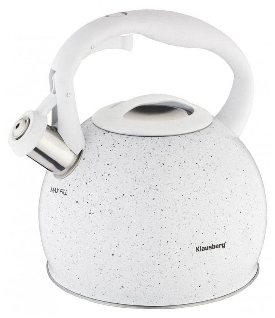 Pfeifkessel Aus Edelstahl 3,0L Klausberg Marmo Kb-7265