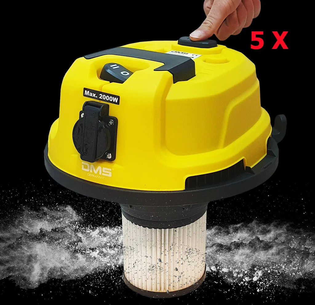 Aspiratore Industriale 4 in 1 DMS NTSC-30Y 2300W Giallo Professional - 3