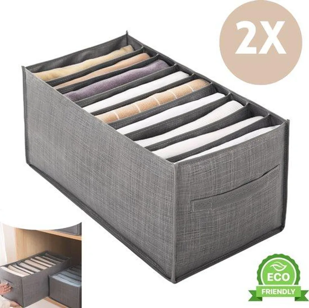 Organisateur pour ranger et trier pantalons et t-shirts - Lot double