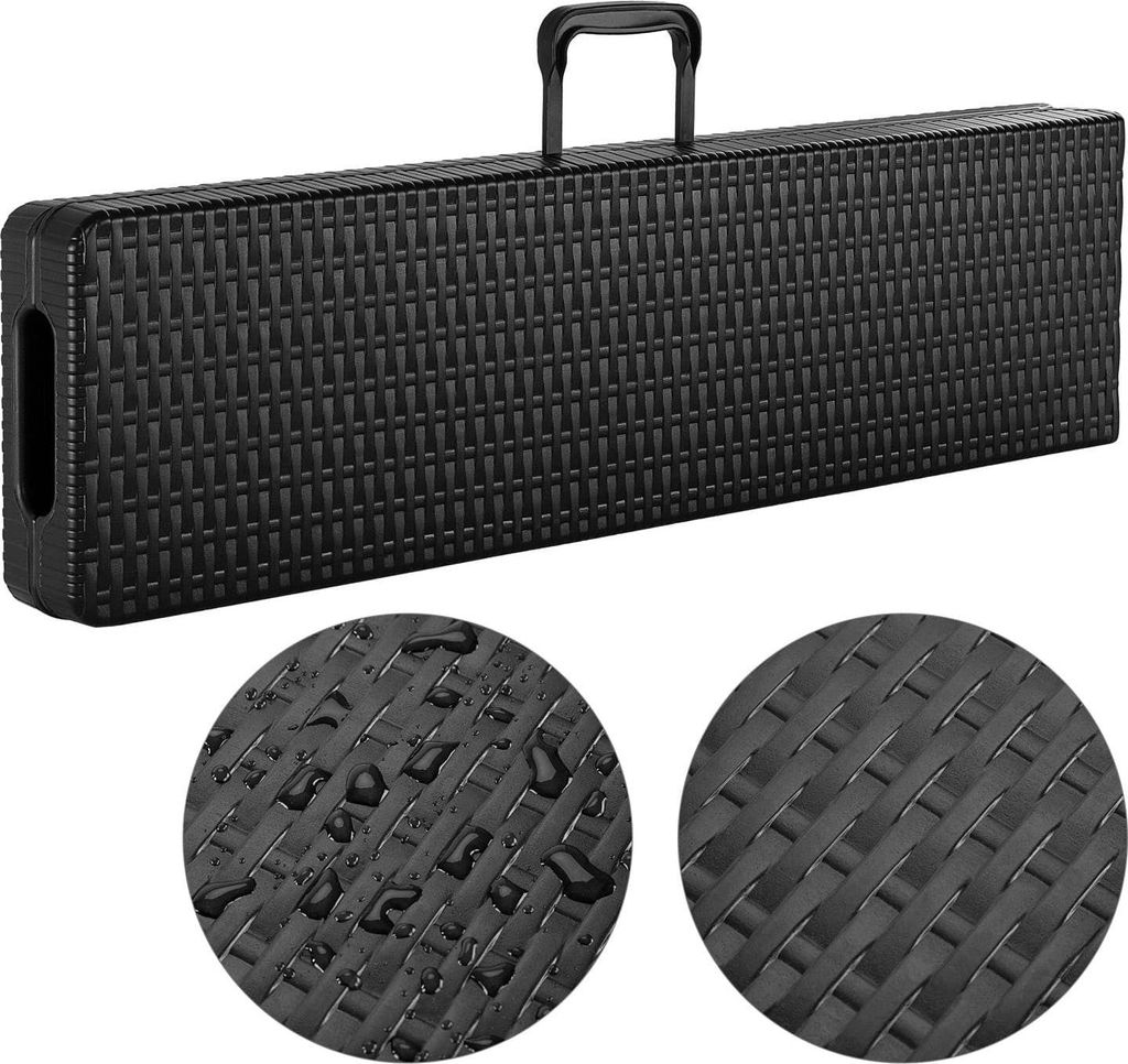 Gartenbank-Set aus Rattan, klappbar, 183 cm, 2-teilig Produktbild 