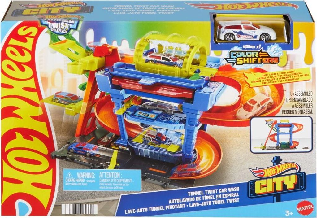 Mattel Hot Wheels City ECL Tunnel Twist Car Wash Produktbild 