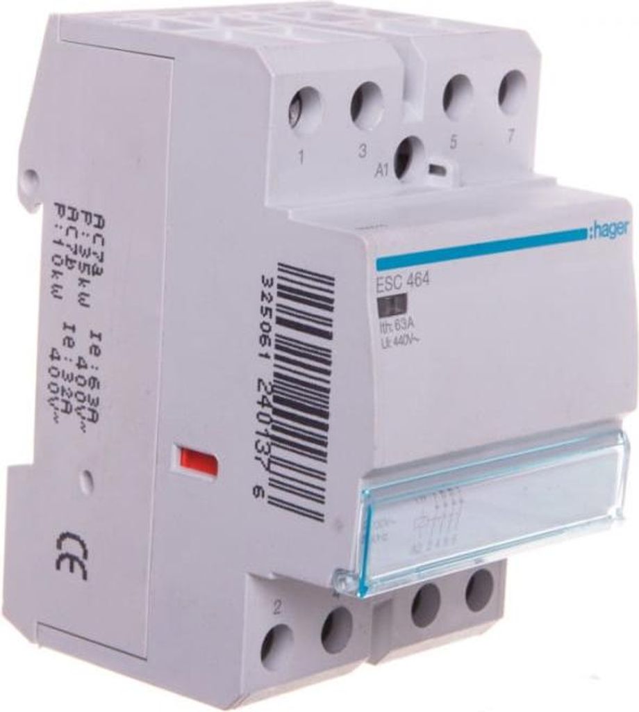Hager ESC464, 63 A, 4/16 mm², 230 V, 50 Hz, -10 - 50 °C Produktbild 