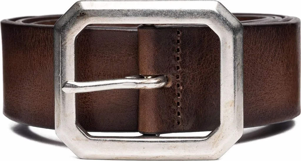 Cintura Replay Pelle Classic W75 Faded Black Brown Uomo Originale