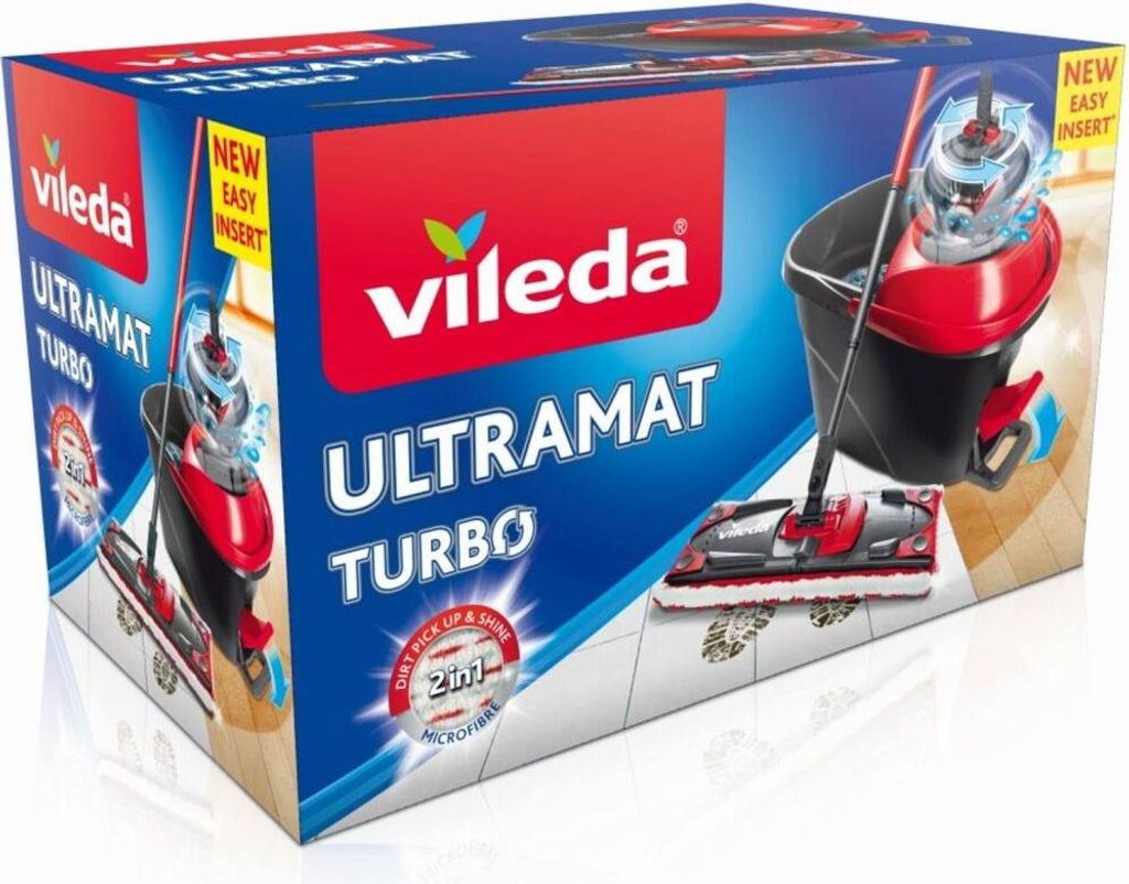 Vileda UltraMax Turbo Komplett-Set mit Teleskopstiel Produktbild 