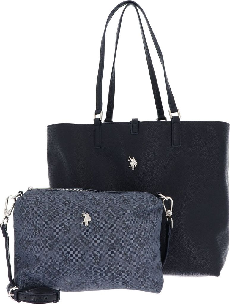 U.S. POLO ASSN. Schultertasche Malibu Shopping Bag Navy dunkelblau