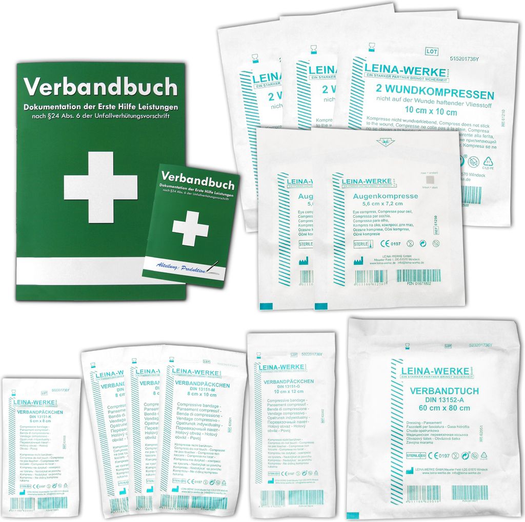 Austauschsortiment Sterilteile für Verbandkästen und Produktbild 