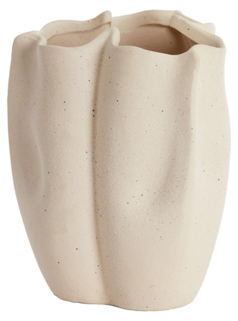 Vaso in Vetroceramica SANGULI crèma di Light & Living – Immagine del prodotto 