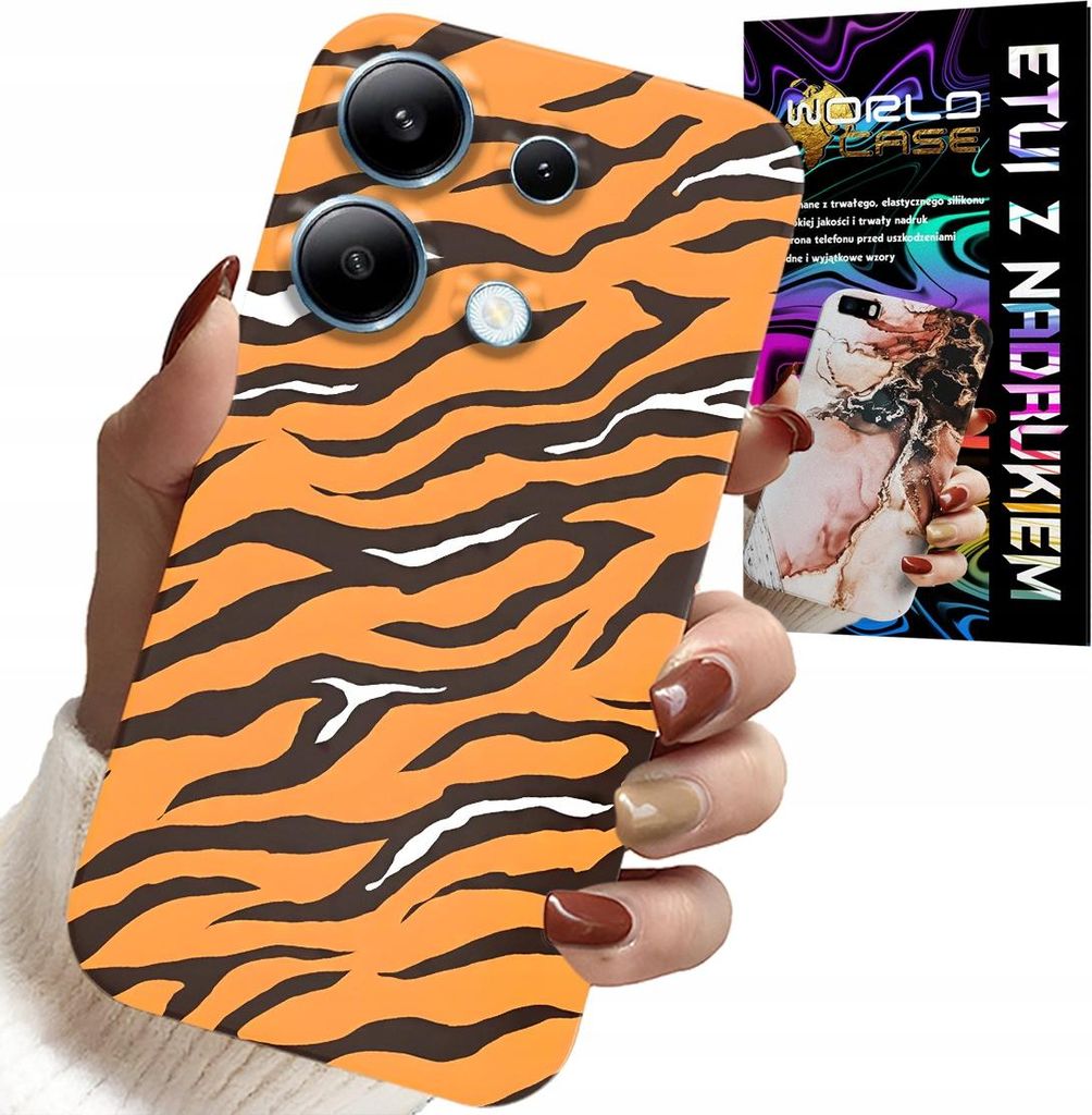 Fall Für Xiaomi Note 13 5G - Tigerstreifen Zurück Abdeckung + Glas