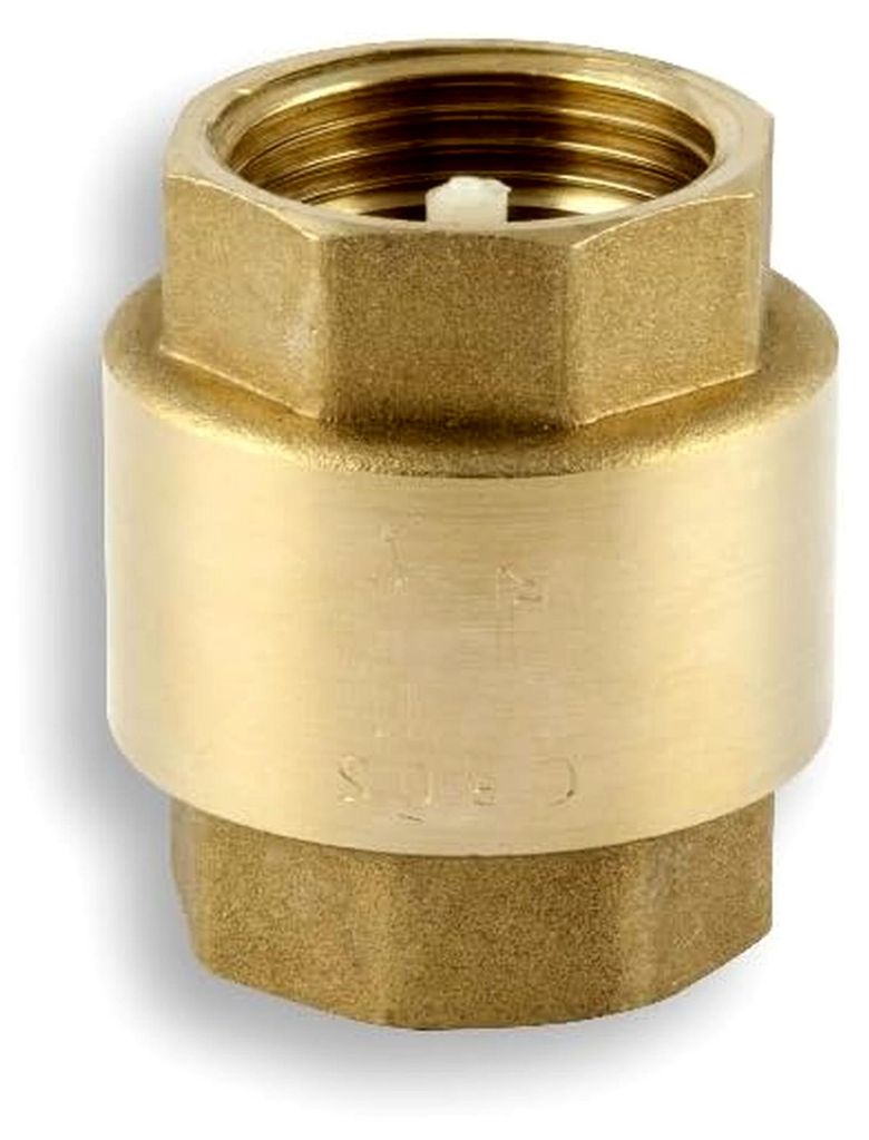 Rückschlagventil aus Messing mit Innengewinde 1 Zoll, gold