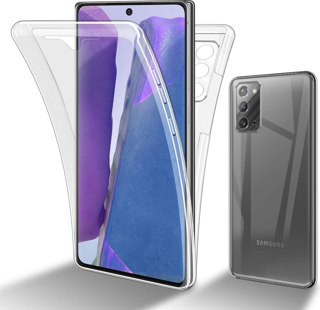 Cadorabo Schutzhülle für Samsung Galaxy NOTE 20 Hülle in natur 360° Etui Full Body Handyhülle Cover Case